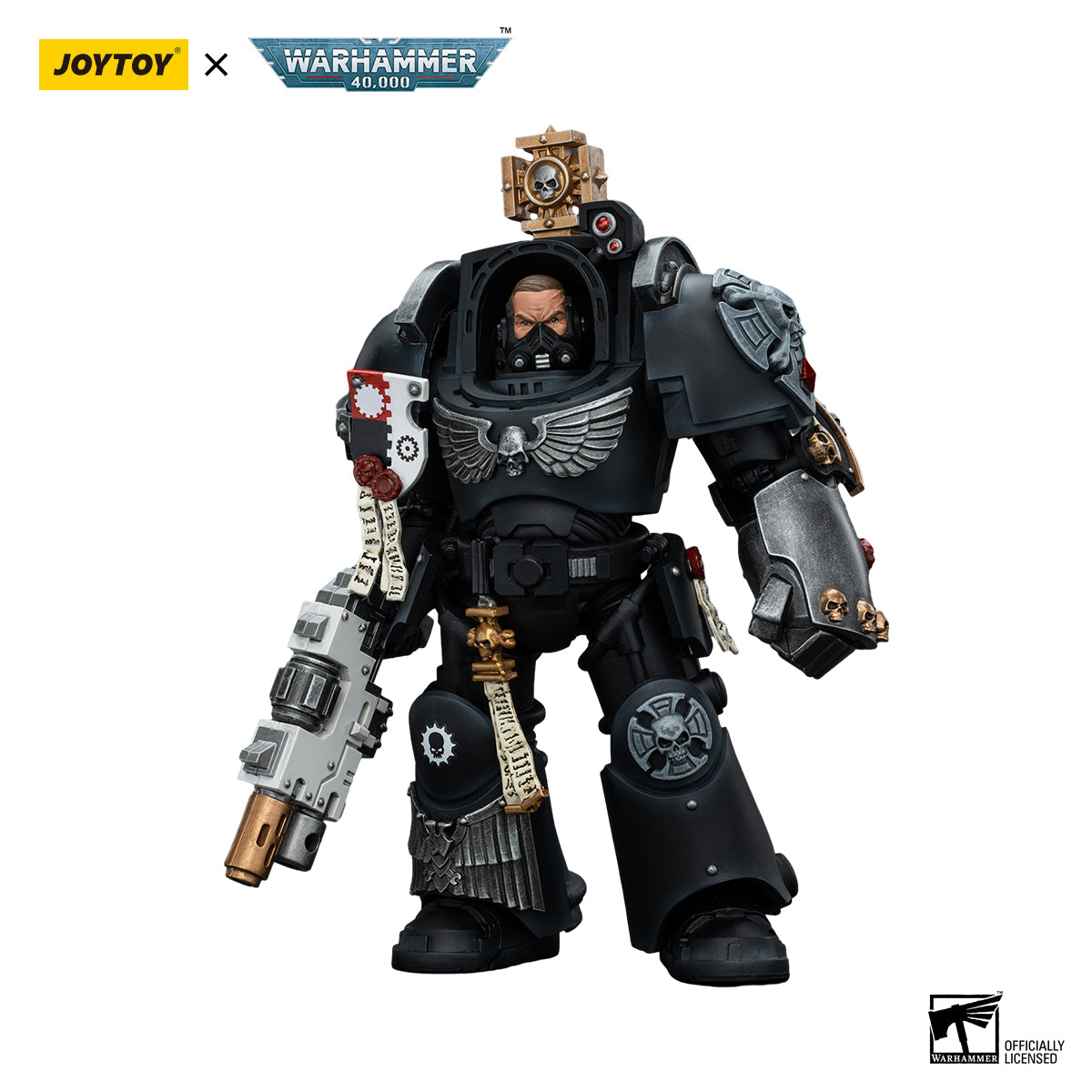 JOYTOY Action Figure 1/18 Iron Hands Captain in Terminator Armour Model Birthday Gifts
