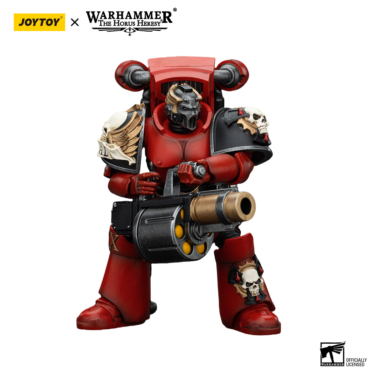 JOYTOY Action Figure 1/18 Blood Angels Angel's Tears Squad Arch-Erelim with Angel's Tears Grenade Launcher Model Birthday Gifts 