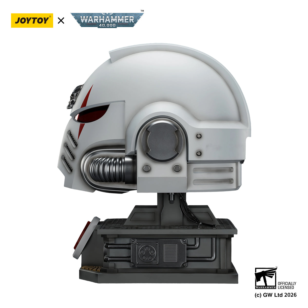 (pre-order)JOYTOY Warhammer 40k Action Figure 1/1 White Scars MkX Helmet& Display Stand Assault Anime Military Model Toys JT04094