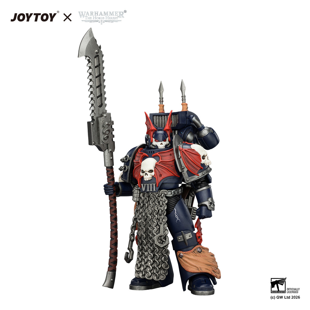JOYTOY Warhammer  Night Lords Legion Praetor with Jump pack Collection Model Birthday Gifts