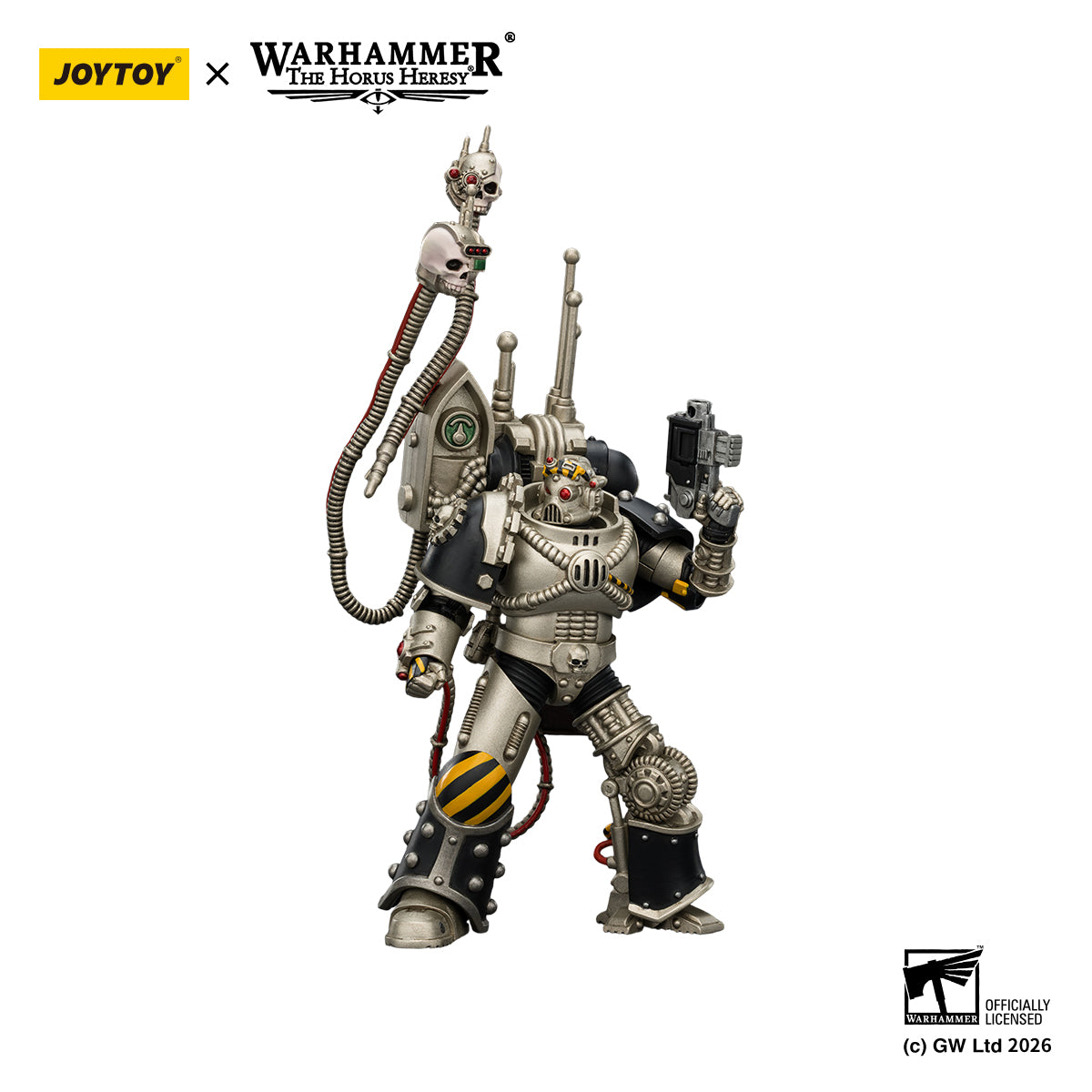 JOYTOY Warhammer Action Figure Iron Warriors Legion Praevian with Bolt Pistol Collection Model Birthday Gifts