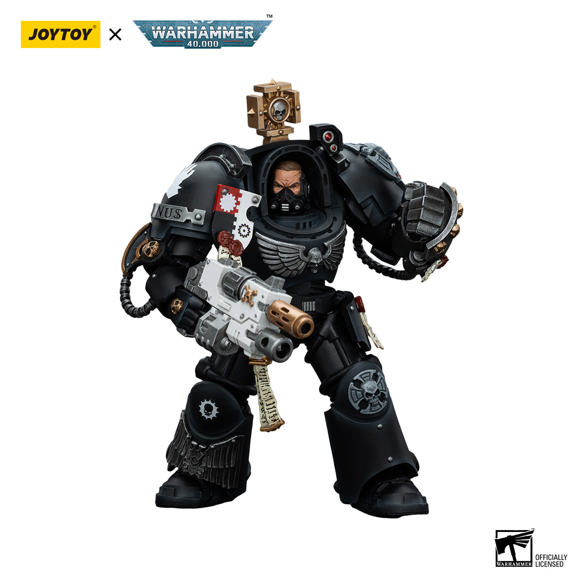 JOYTOY Action Figure 1/18 Iron Hands Captain in Terminator Armour Model Birthday Gifts