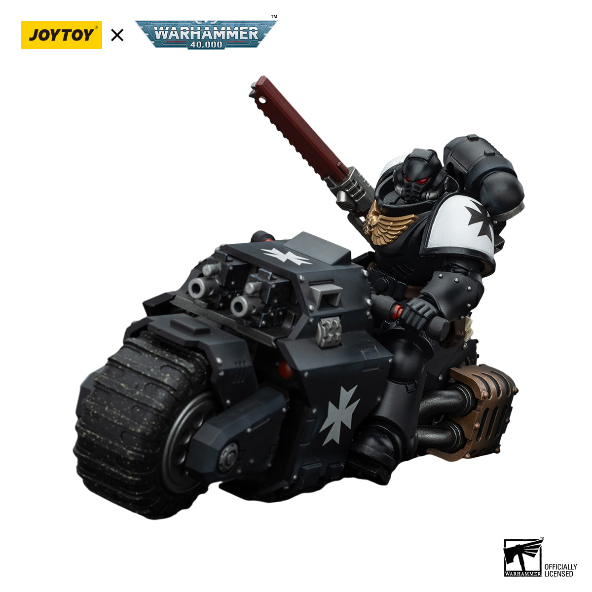 JOYTOY Action Figure 1/18 Black Templars Outriders Model Birthday Gifts 