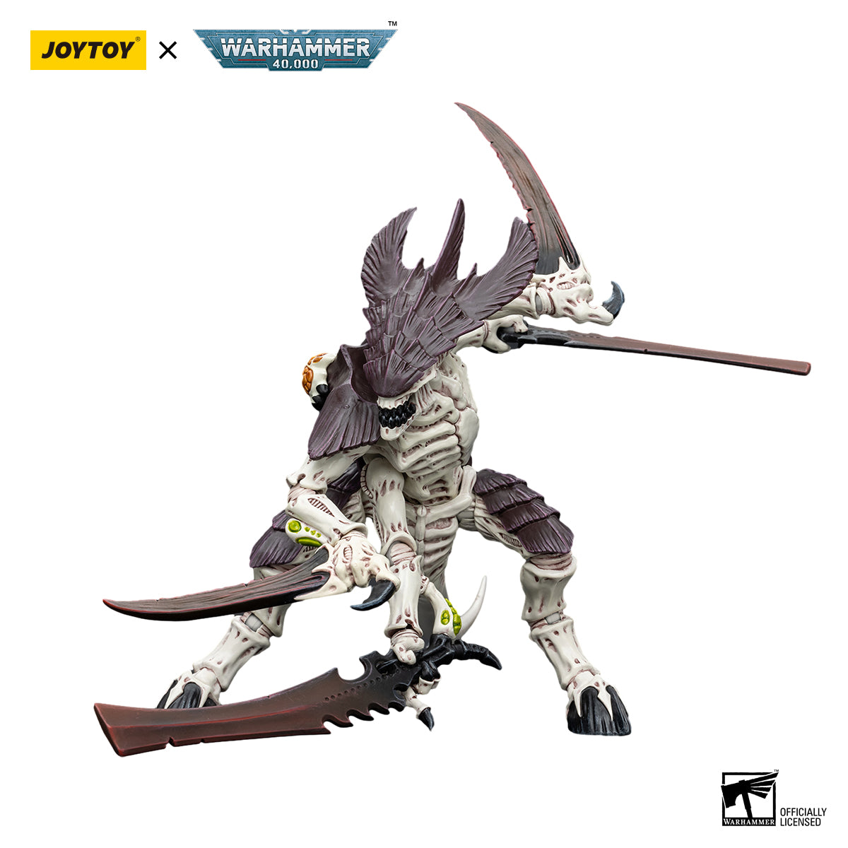 JOYTOY Action Figure 1/18 Tyranids Hive Fleet Leviathan Tyranid Warrior with Boneswords 2 Model Birthday Gifts 