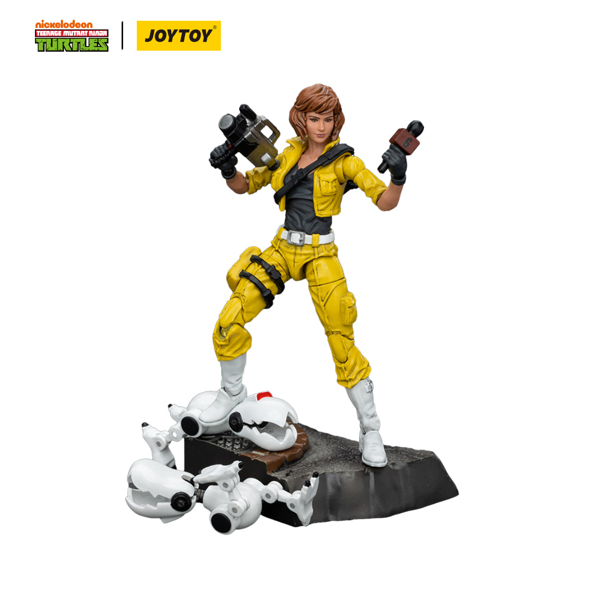 JOYTOY Action Figure 1/18 TMNT-April O'Neil Model Birthday Gifts