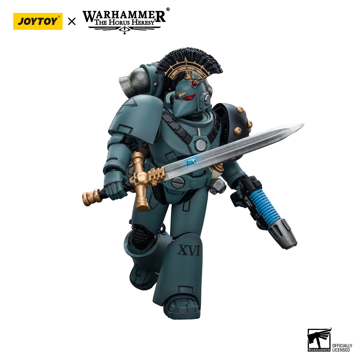 JOYTOY Action Figure 1/18 Sons of Horus MKVI Tactical Squad Sergeant with Power Sword Model Birthday Gifts 