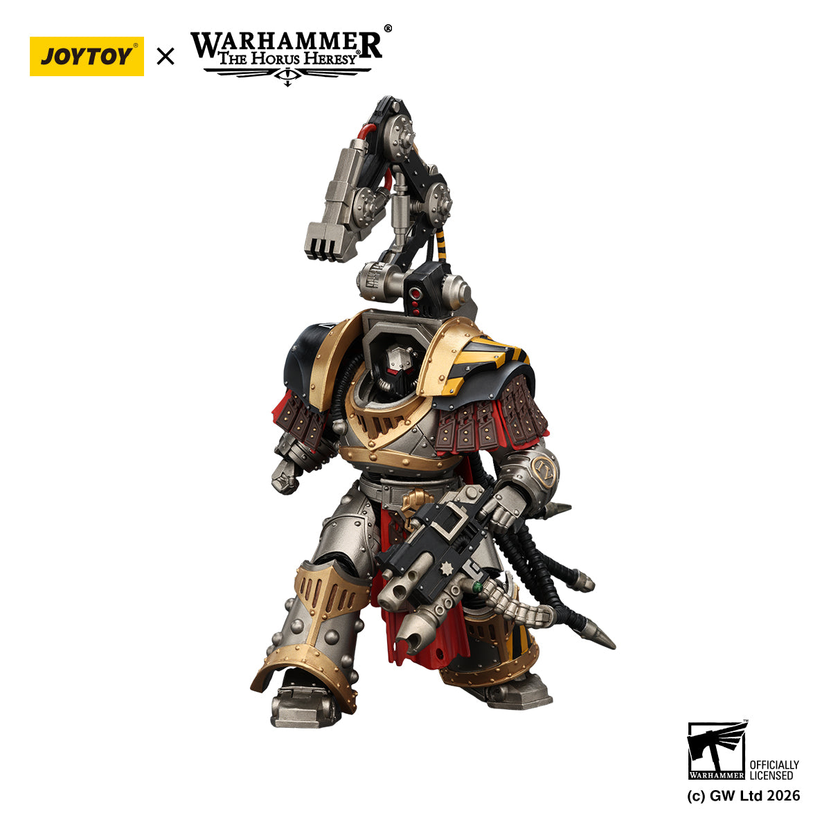 JOYTOY Warhammer Action Figure Iron Warriors Warsmithwith  Graviton Crusher Hammer Collection Model Birthday Gifts