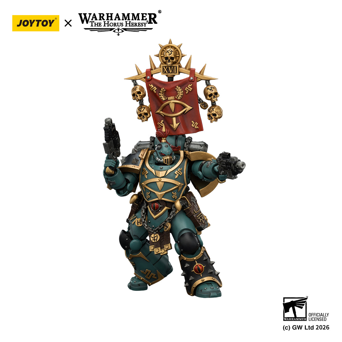 JOYTOY Warhammer Action Figure  Sons of Horus Vheren Ashurhaddon Master of the True Sons, with the Axe Serpentis   Collection Model Birthday Gifts