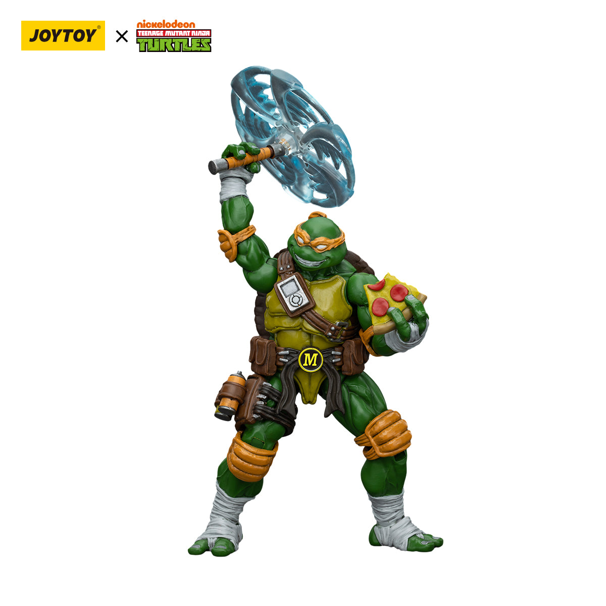 [IN STOCK] JOYTOY TMNT Action Figure 1/18 TMNT-Michelangelo Anime Military Model Toys JT6144