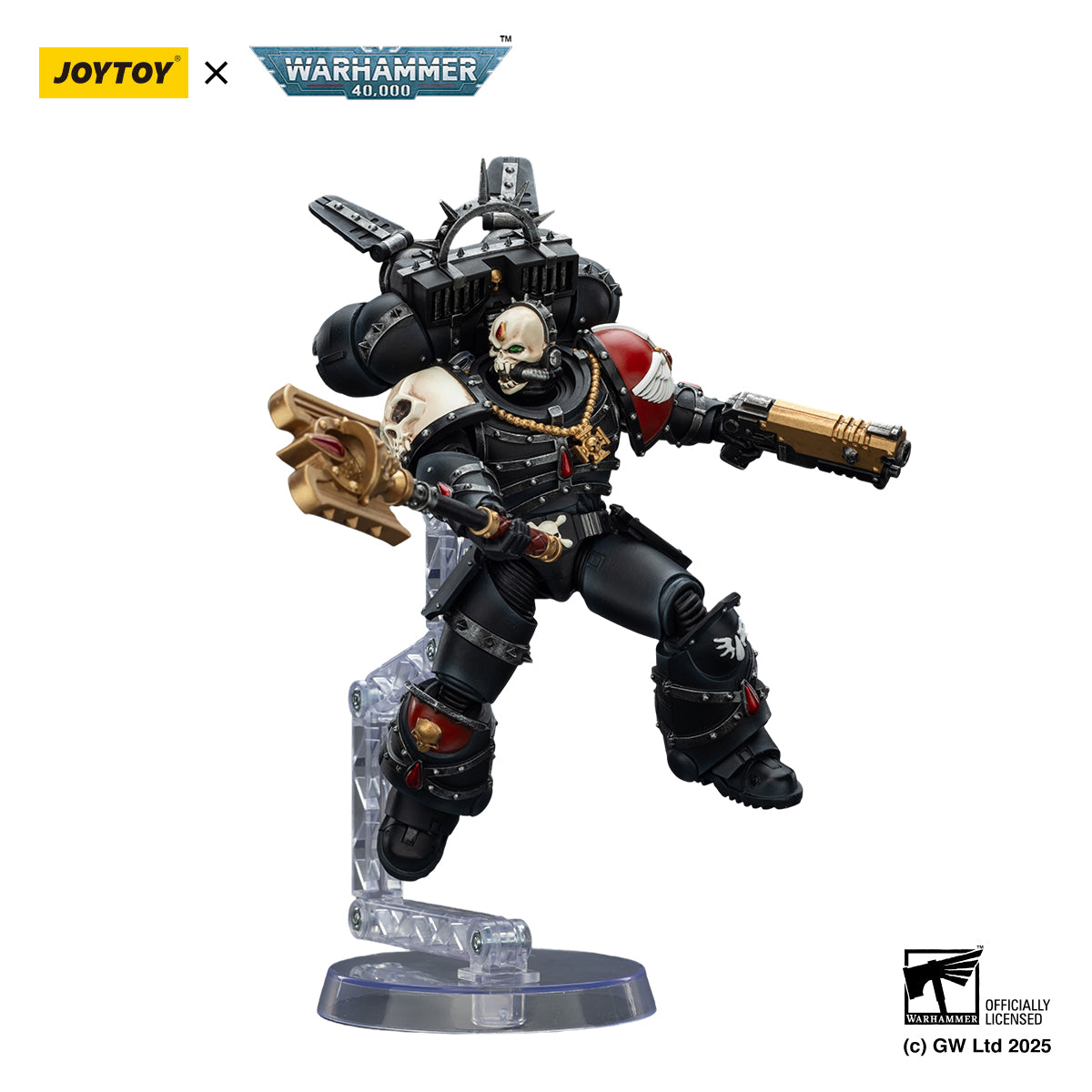 [PreOrder]JOYTOY Warhammer 40k 1/18 Action Figure  Blood Angels Lemartes With Jump Pack,Blood Crozius and Absolver Bolt Pistol  JT02311