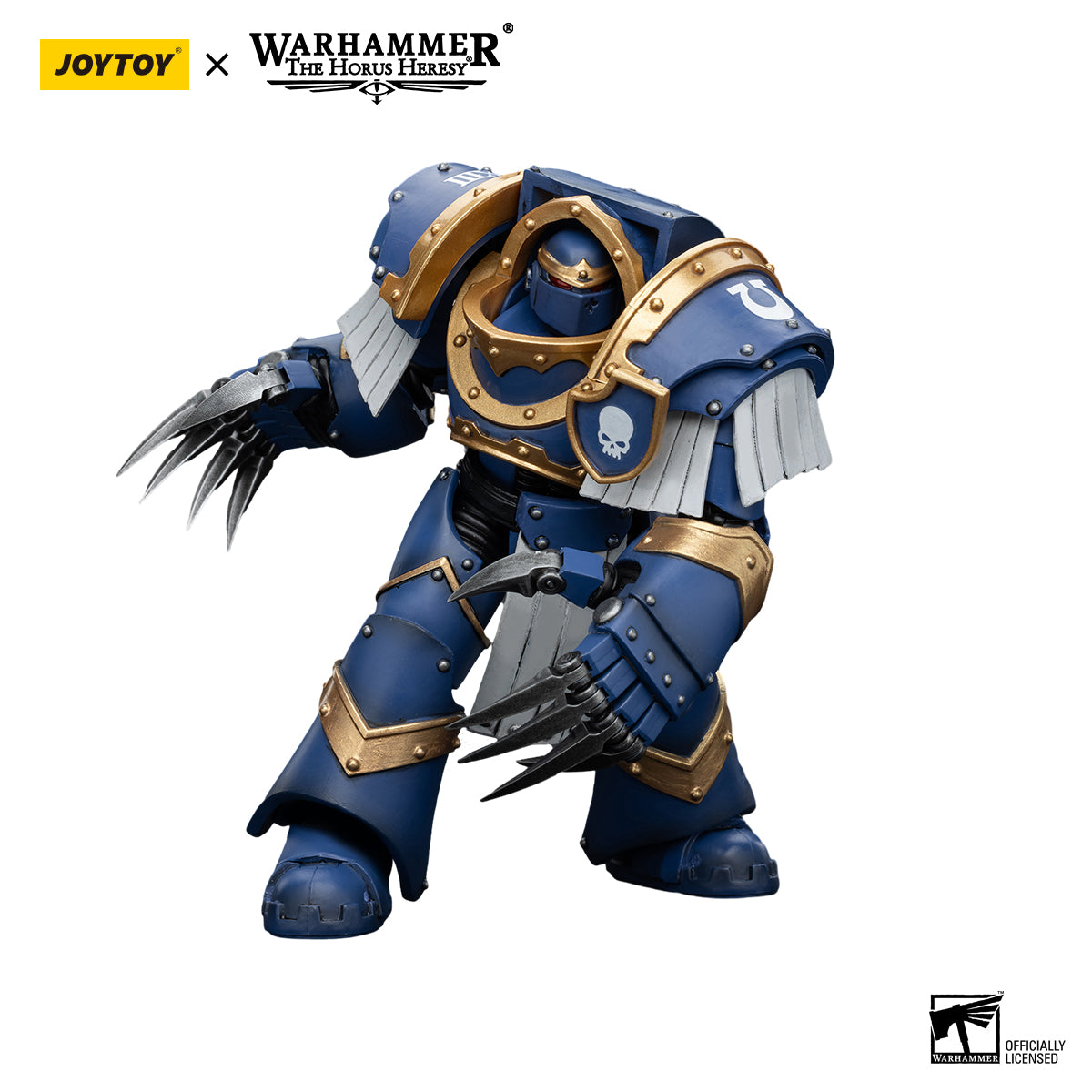 JOYTOY Action Figure 1/18 Ultramarines Cataphractii Terminator Squad Terminator with Lightning Claws Model Birthday Gifts 