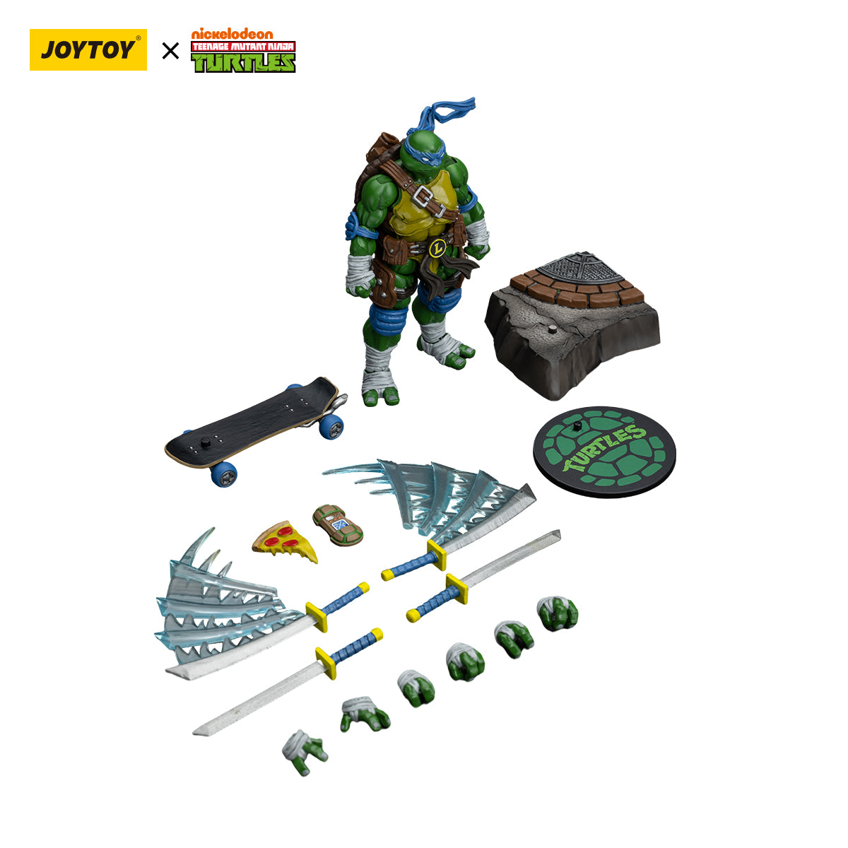[IN STOCK] JOYTOY TMNT Action Figure 1/18 TMNT-Leonardo Anime Military Model Toys JT6892