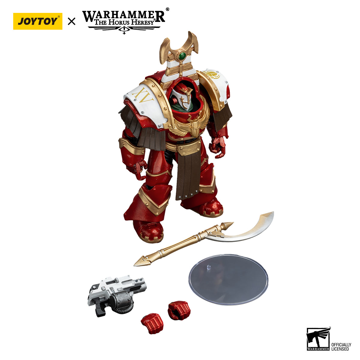 JOYTOY Action Figure 1/18 Thousand Sons Sekhmet Terminator Cabal Sekhmet With Combi-Melta And Achea Force Weapon Model Birthday Gifts 