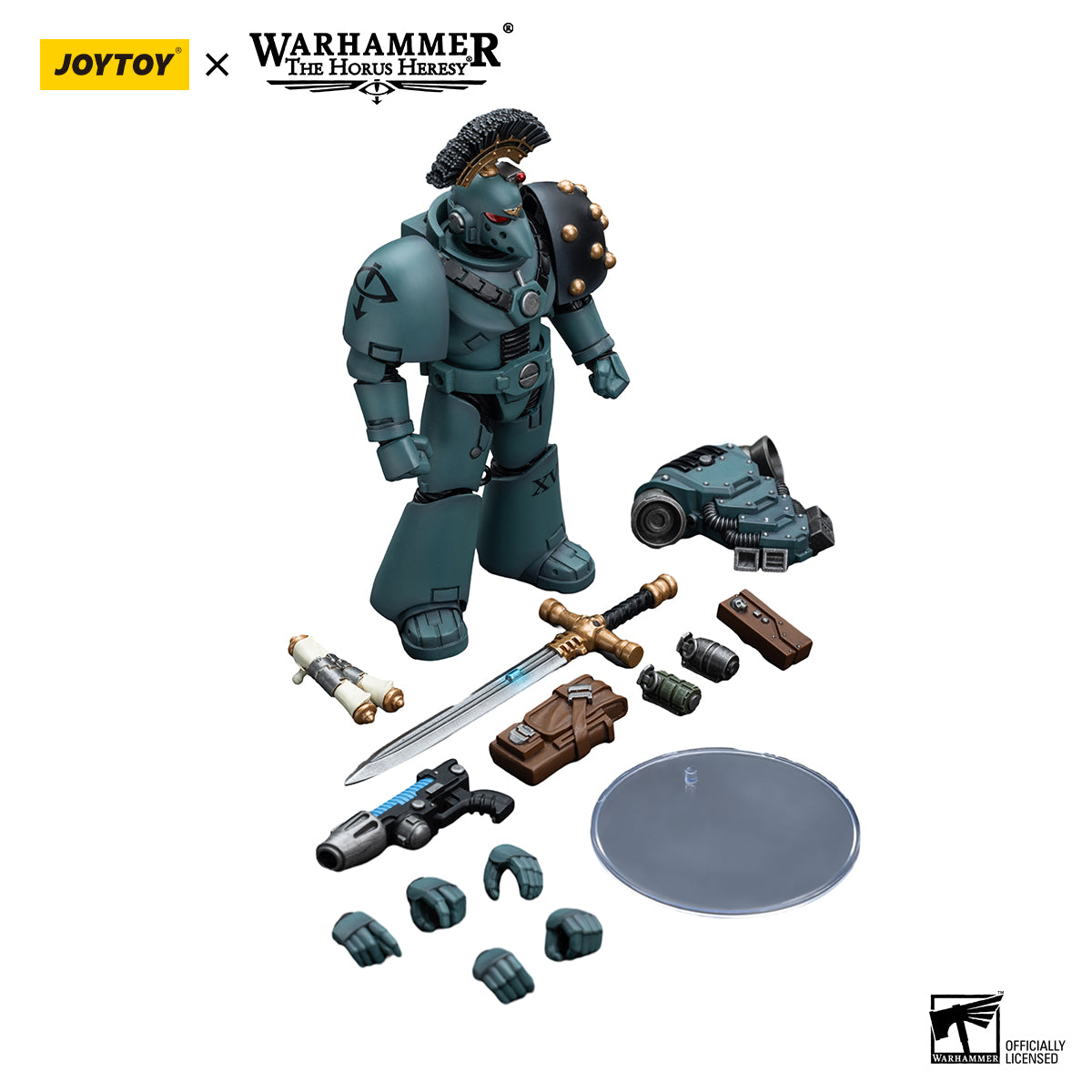 JOYTOY Action Figure 1/18 Sons of Horus MKVI Tactical Squad Sergeant with Power Sword Model Birthday Gifts 