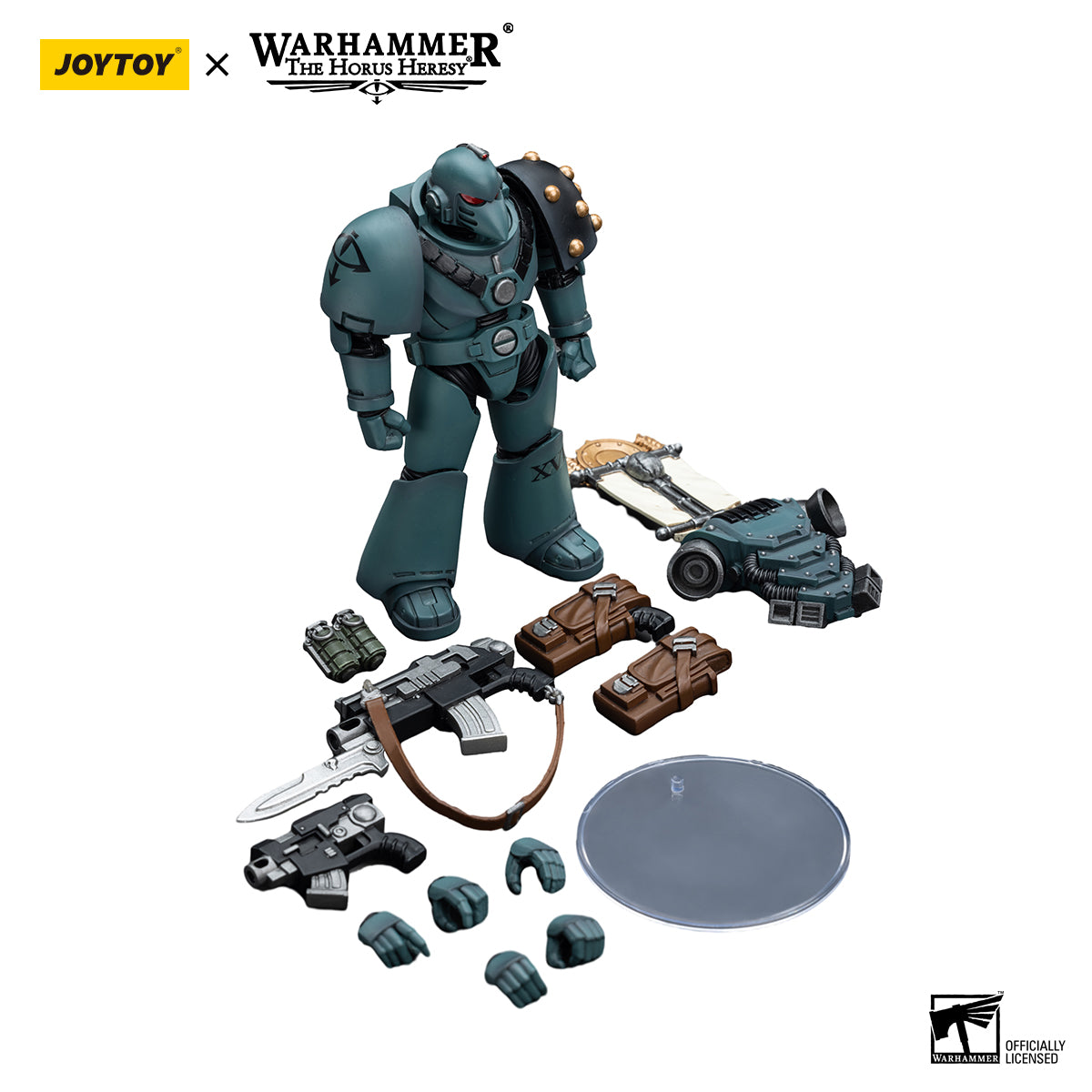 JOYTOY Action Figure 1/18 Sons of Horus MKVI Tactical Squad Legionary with Legion Vexilla Model Birthday Gifts 