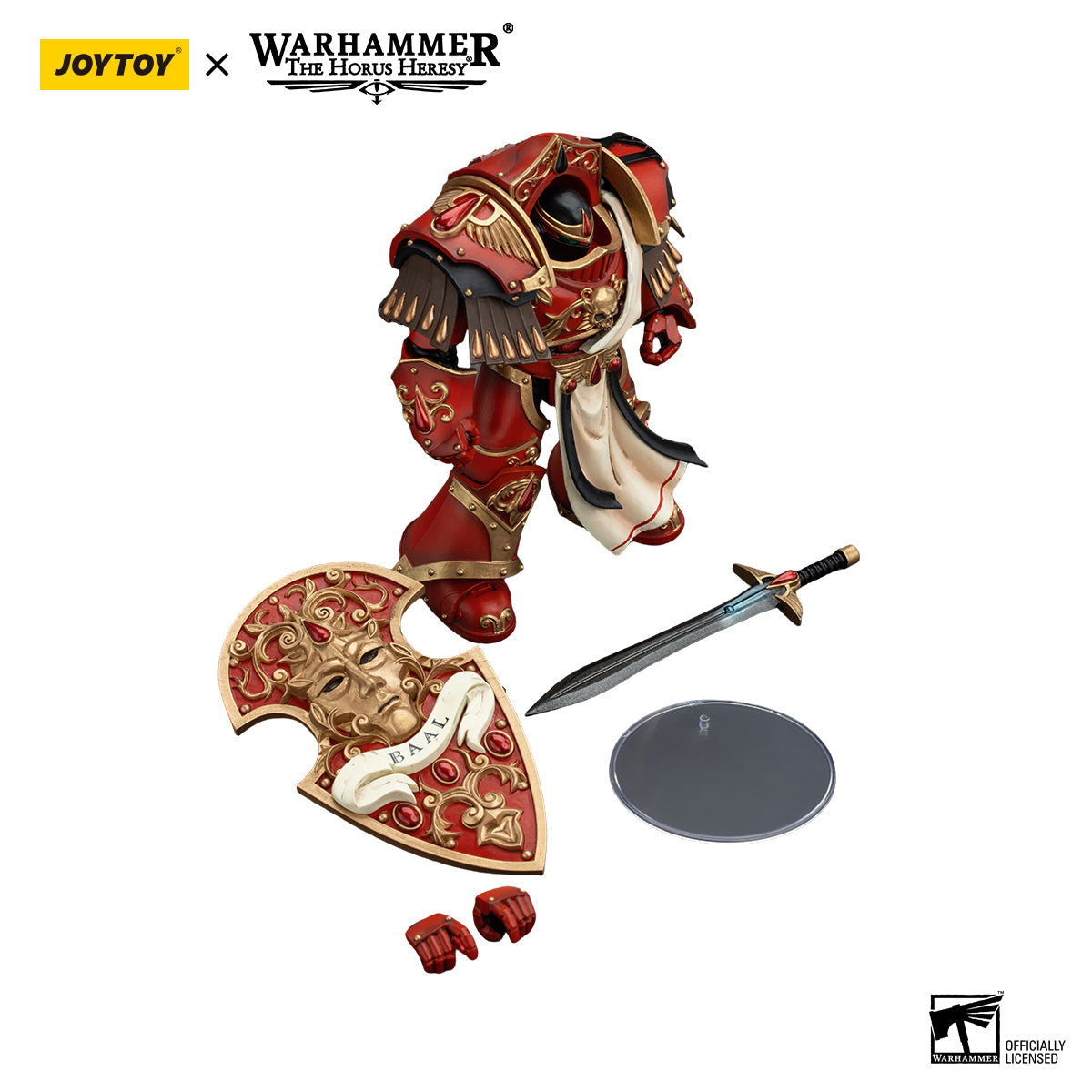 JOYTOY Action Figure 1/18 Blood Angels Crimson Paladins Squad Crimson Paladin 2 Model Birthday Gifts 