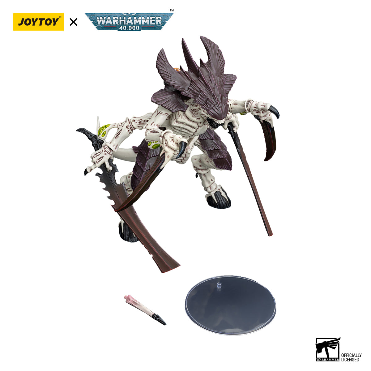JOYTOY Action Figure 1/18 Tyranids Hive Fleet Leviathan Tyranid Warrior with Boneswords 2 Model Birthday Gifts 