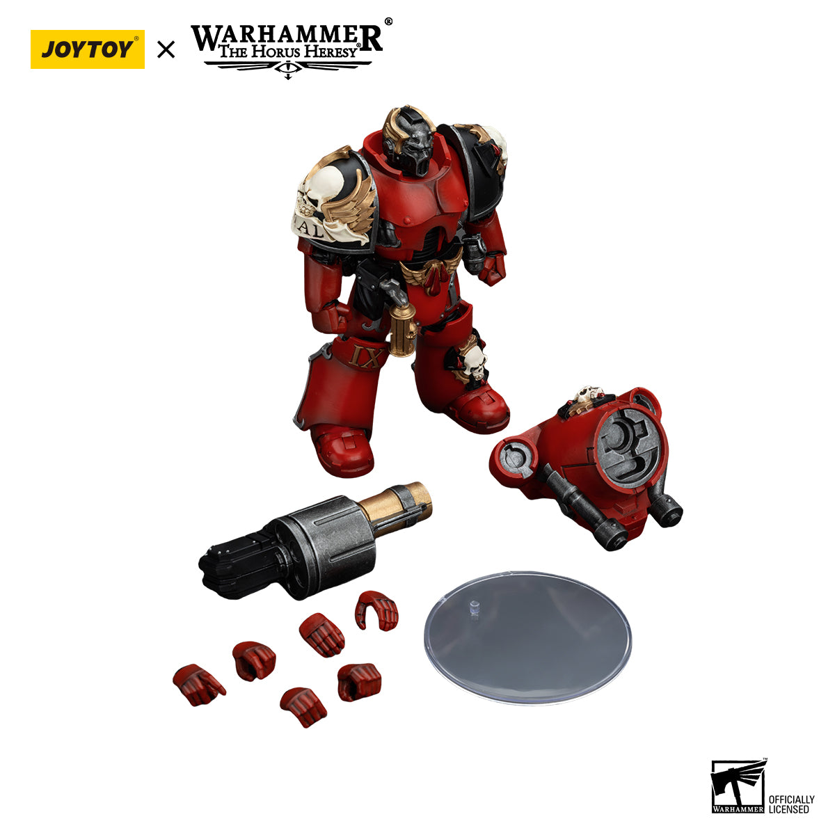 JOYTOY Action Figure 1/18 Blood Angels Angel's Tears Squad Arch-Erelim with Angel's Tears Grenade Launcher Model Birthday Gifts 