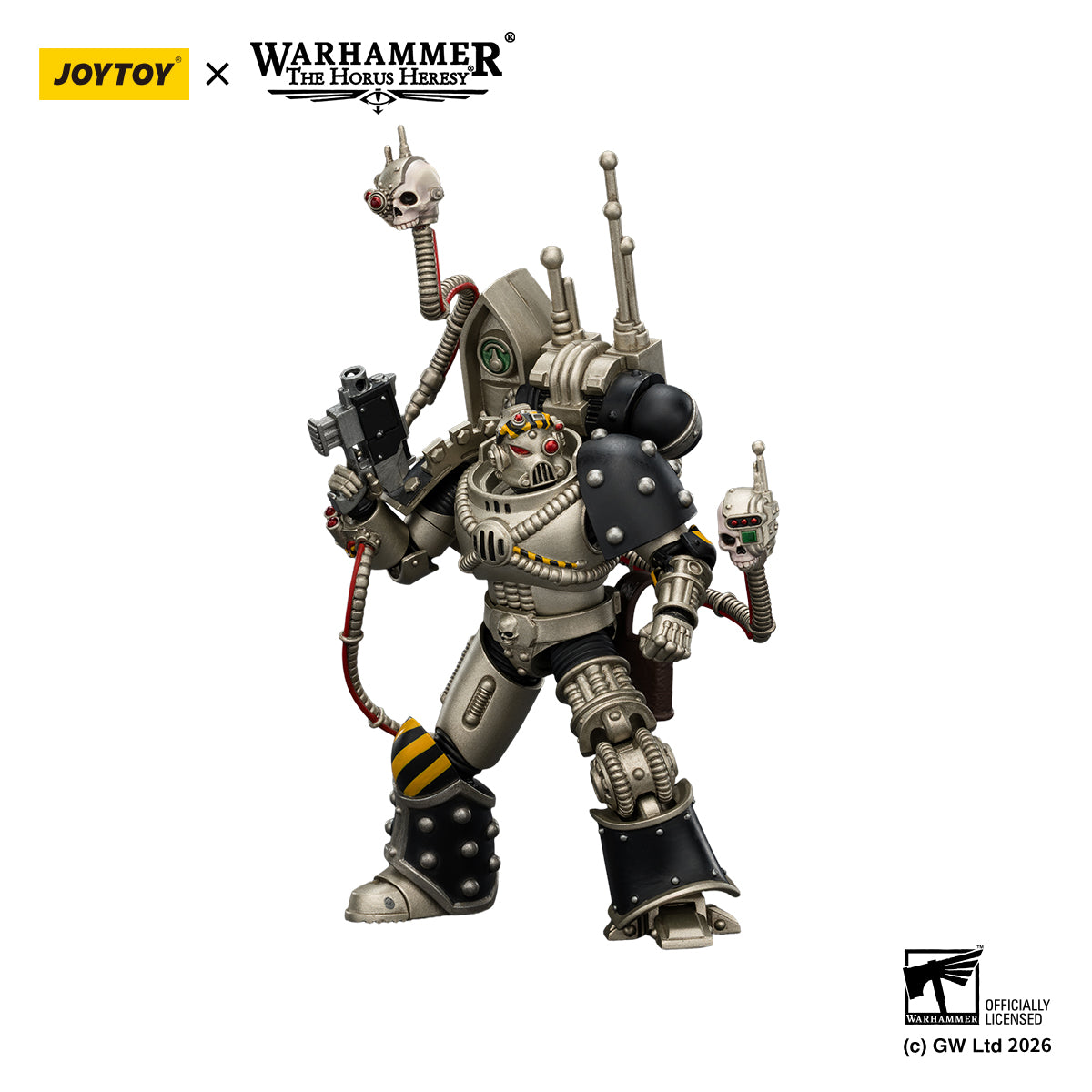 JOYTOY Warhammer Action Figure Iron Warriors Legion Praevian with Bolt Pistol Collection Model Birthday Gifts