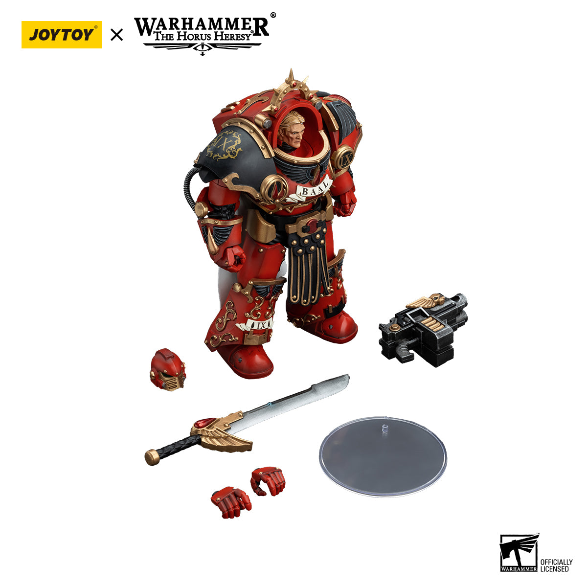 JOYTOY Action Figure 1/18 Blood Angels Legion Praetor in Tartaros Terminator Armor Model Birthday Gifts 