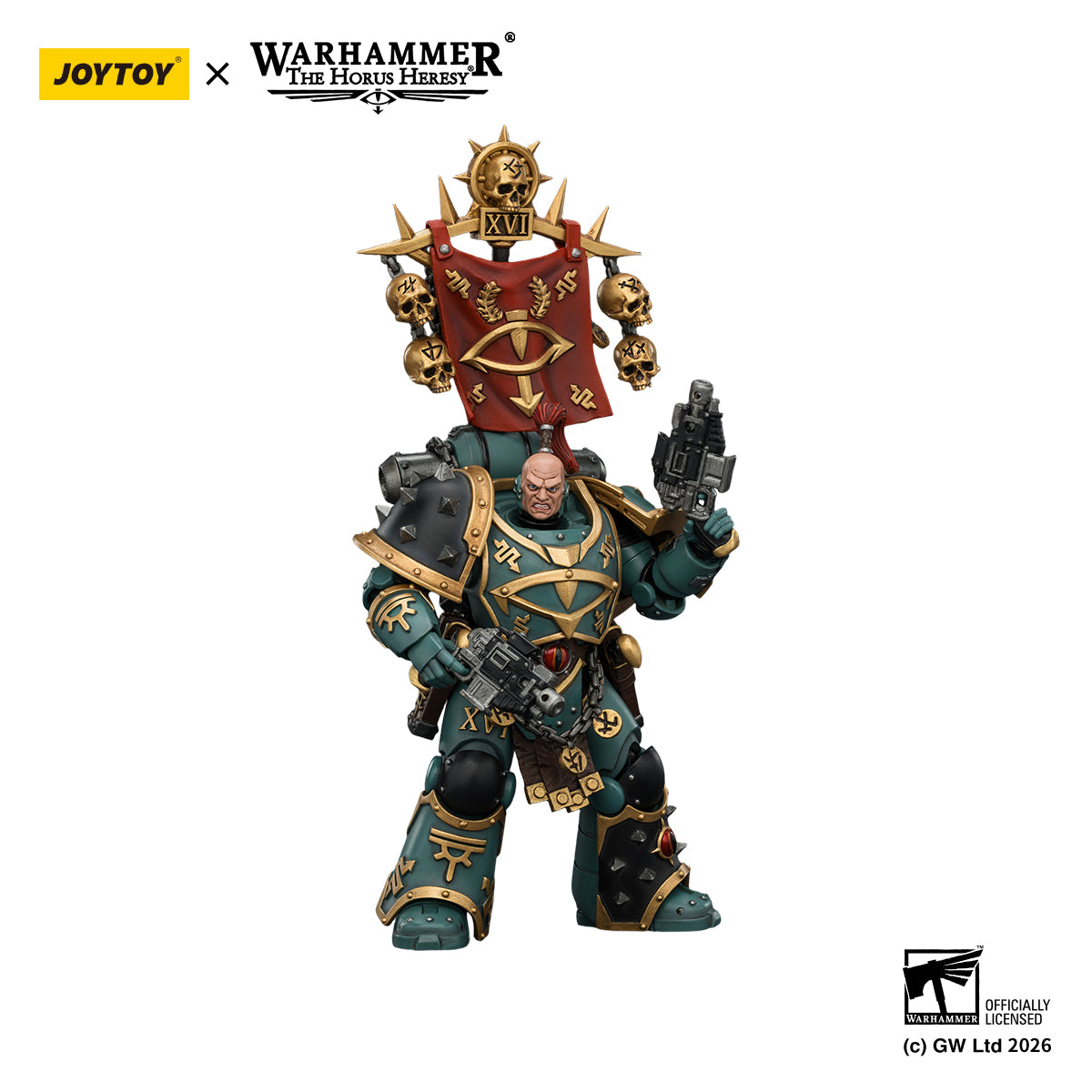 JOYTOY Warhammer Action Figure  Sons of Horus Vheren Ashurhaddon Master of the True Sons, with the Axe Serpentis   Collection Model Birthday Gifts
