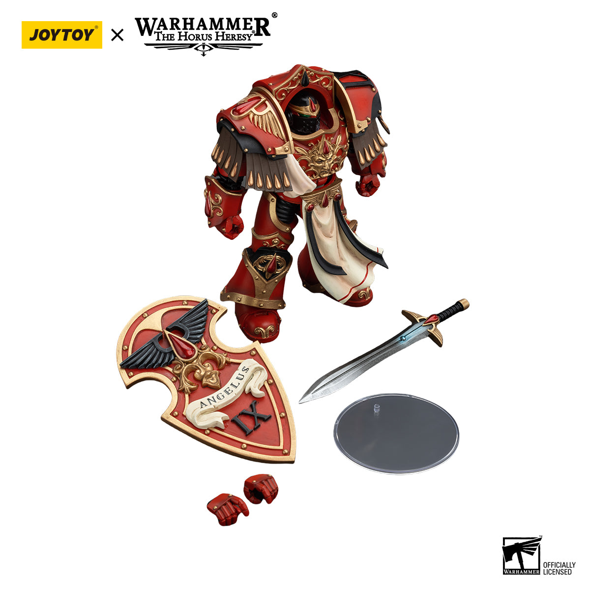 JOYTOY Action Figure 1/18 Blood Angels Crimson Paladins Squad Crimson Paladin 3 Model Birthday Gifts 