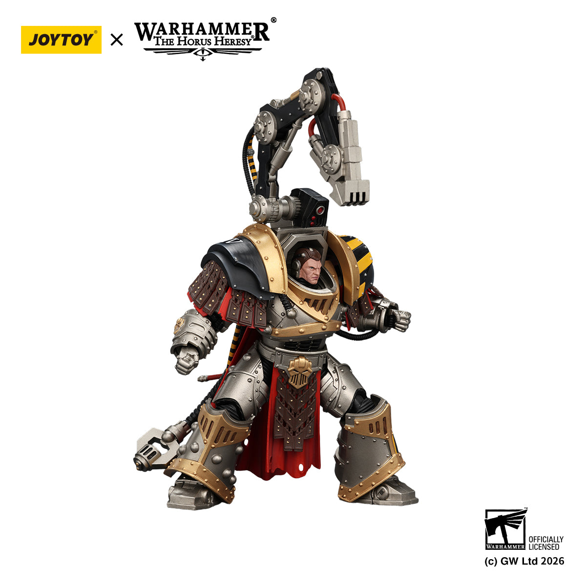 JOYTOY Warhammer Action Figure Iron Warriors Warsmithwith  Graviton Crusher Hammer Collection Model Birthday Gifts