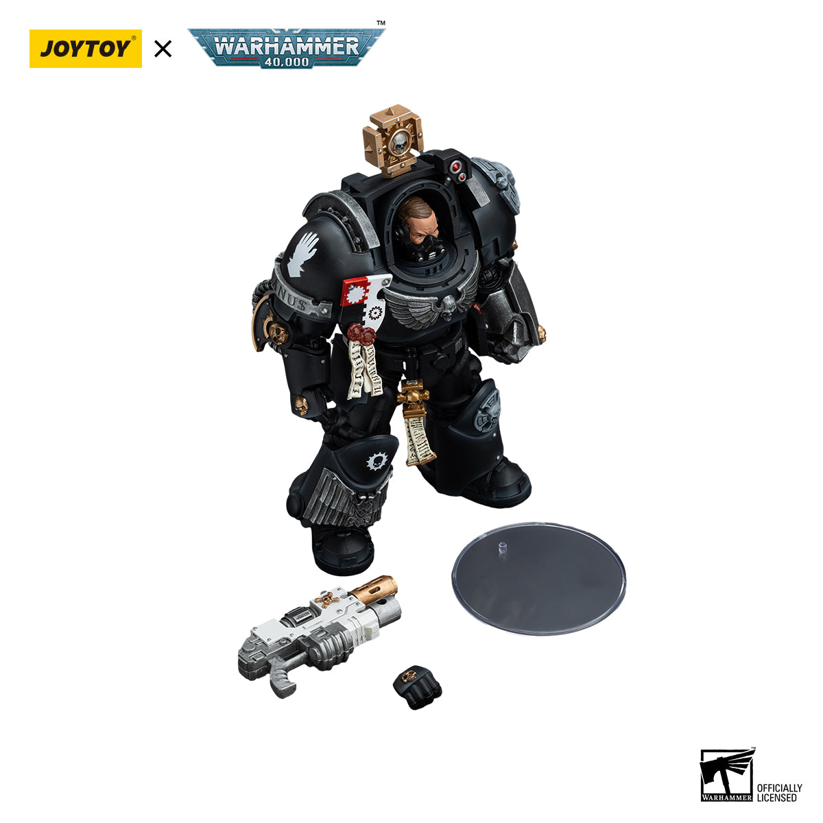 JOYTOY Action Figure 1/18 Iron Hands Captain in Terminator Armour Model Birthday Gifts