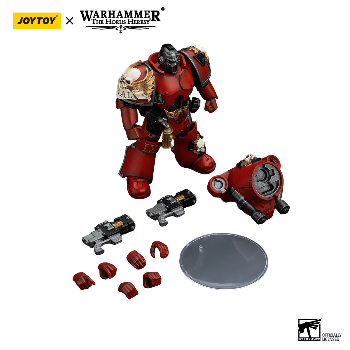 JOYTOY Action Figure 1/18 Blood Angels Angel's Tears Squad Erelim with Volkite Serpentas Model Birthday Gifts 