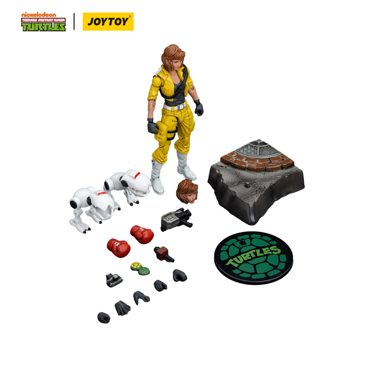 JOYTOY Action Figure 1/18 TMNT-April O'Neil Model Birthday Gifts