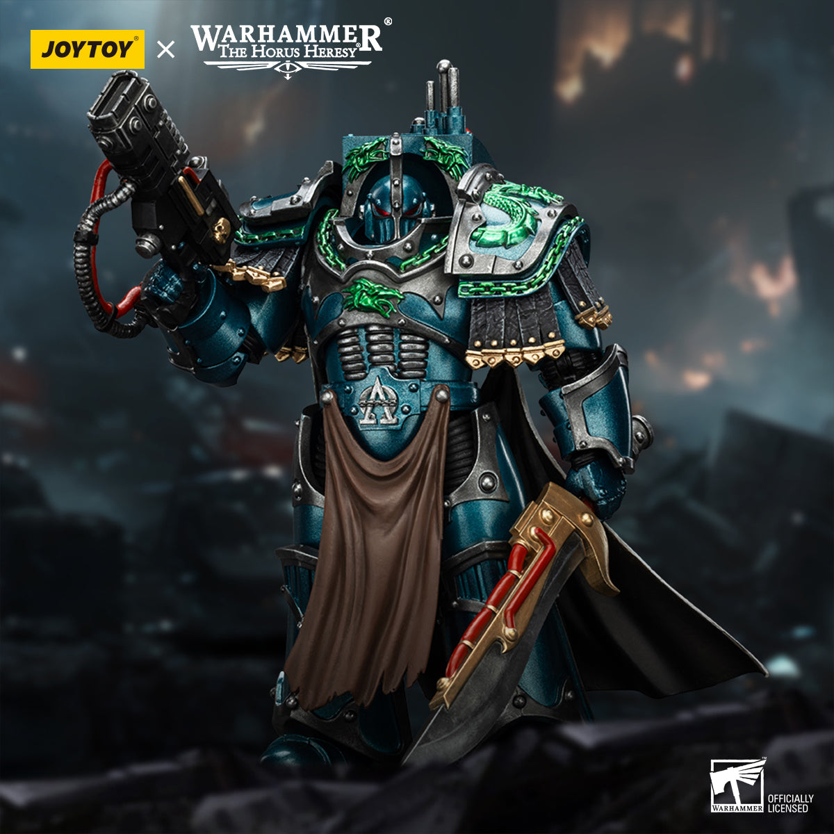 [IN STOCK]JOYTOY Warhammer 40K Action Figure 1/18 Alpha Legion Legion Praetor in Cataphractii Terminator Armour