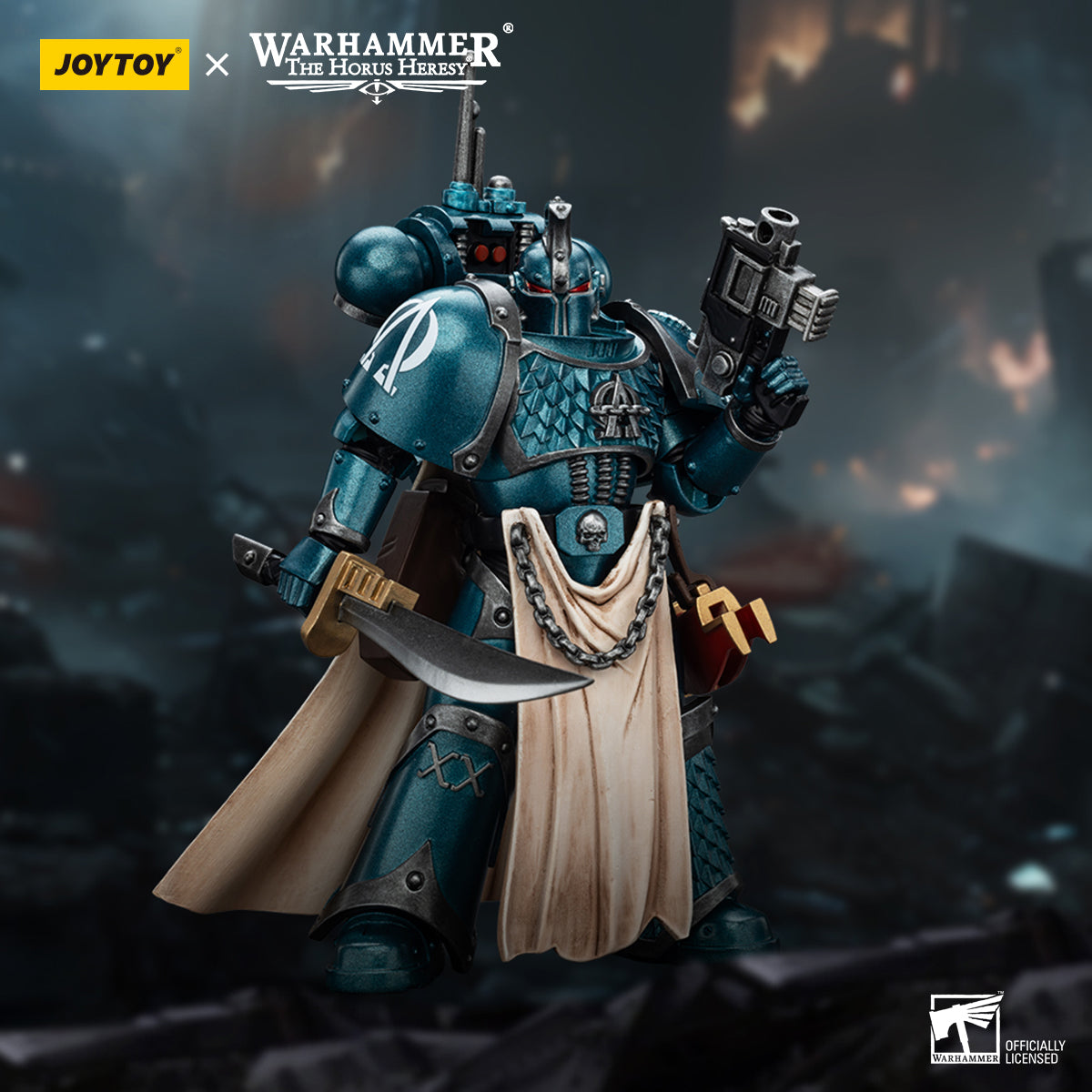 [IN STOCK]JOYTOY Warhammer 40K Action Figure 1/18 Alpha Legion Legion Praetor with Power Sword