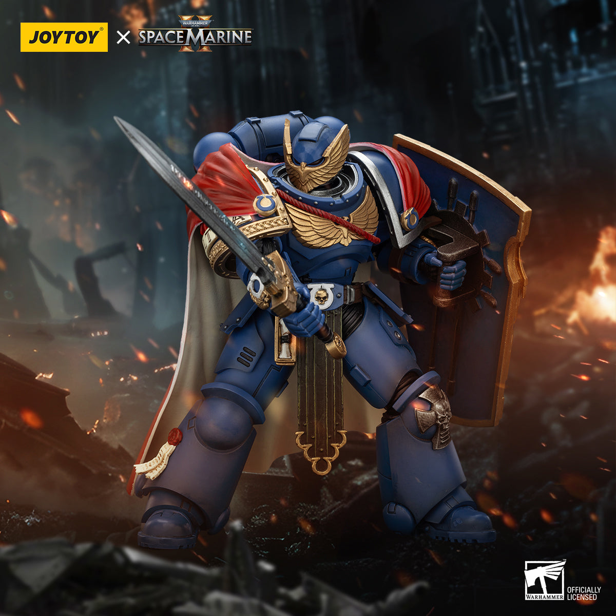 [IN STOCK]JOYTOY Warhammer 40K Action Figure 1/18 Ultramarines Victrix Honour Guard with Storm Shield And Power Sword