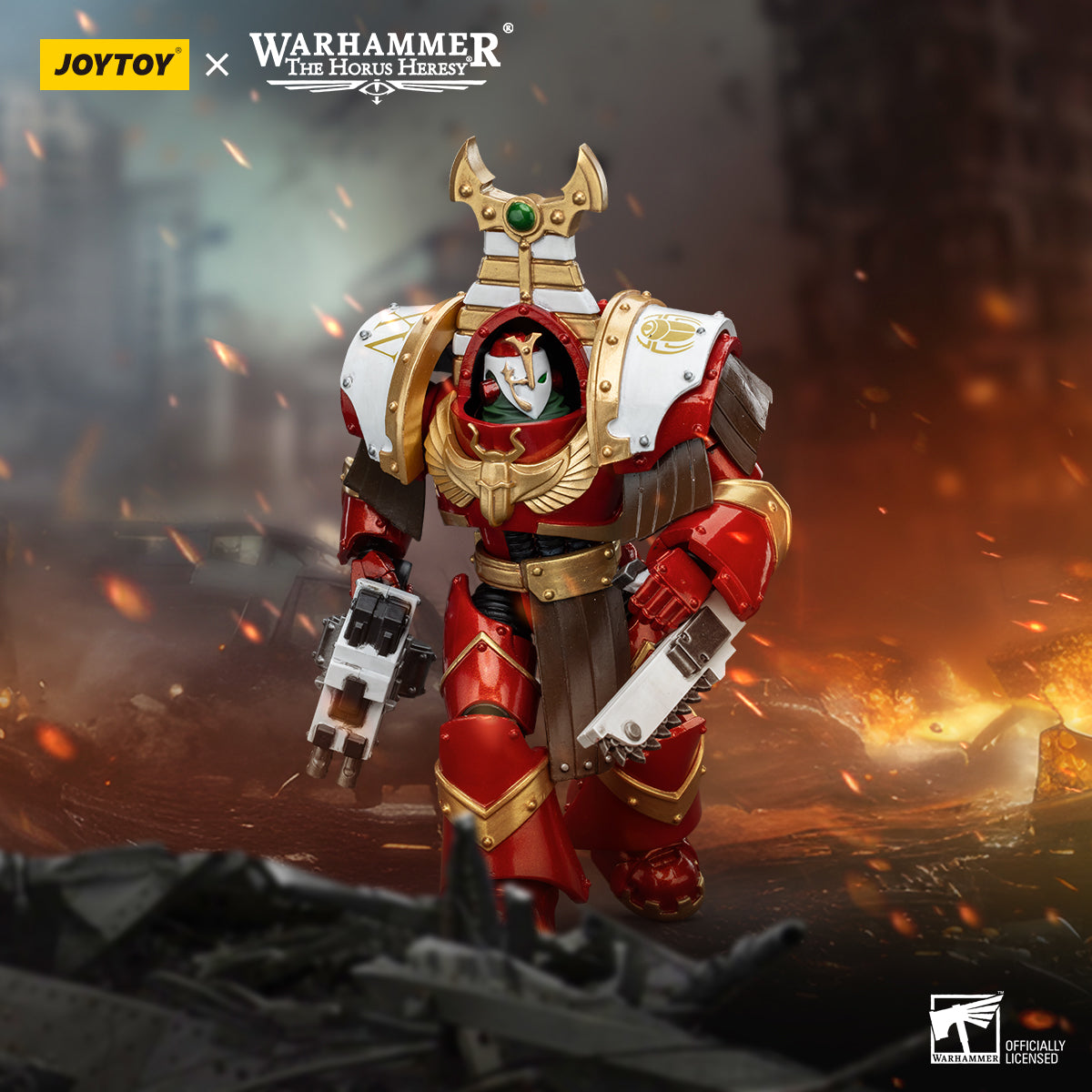JOYTOY Action Figure 1/18 Thousand Sons Sekhmet Terminator Cabal Sekhmet With Combi-Bolter And Chainfist Model Birthday Gifts 