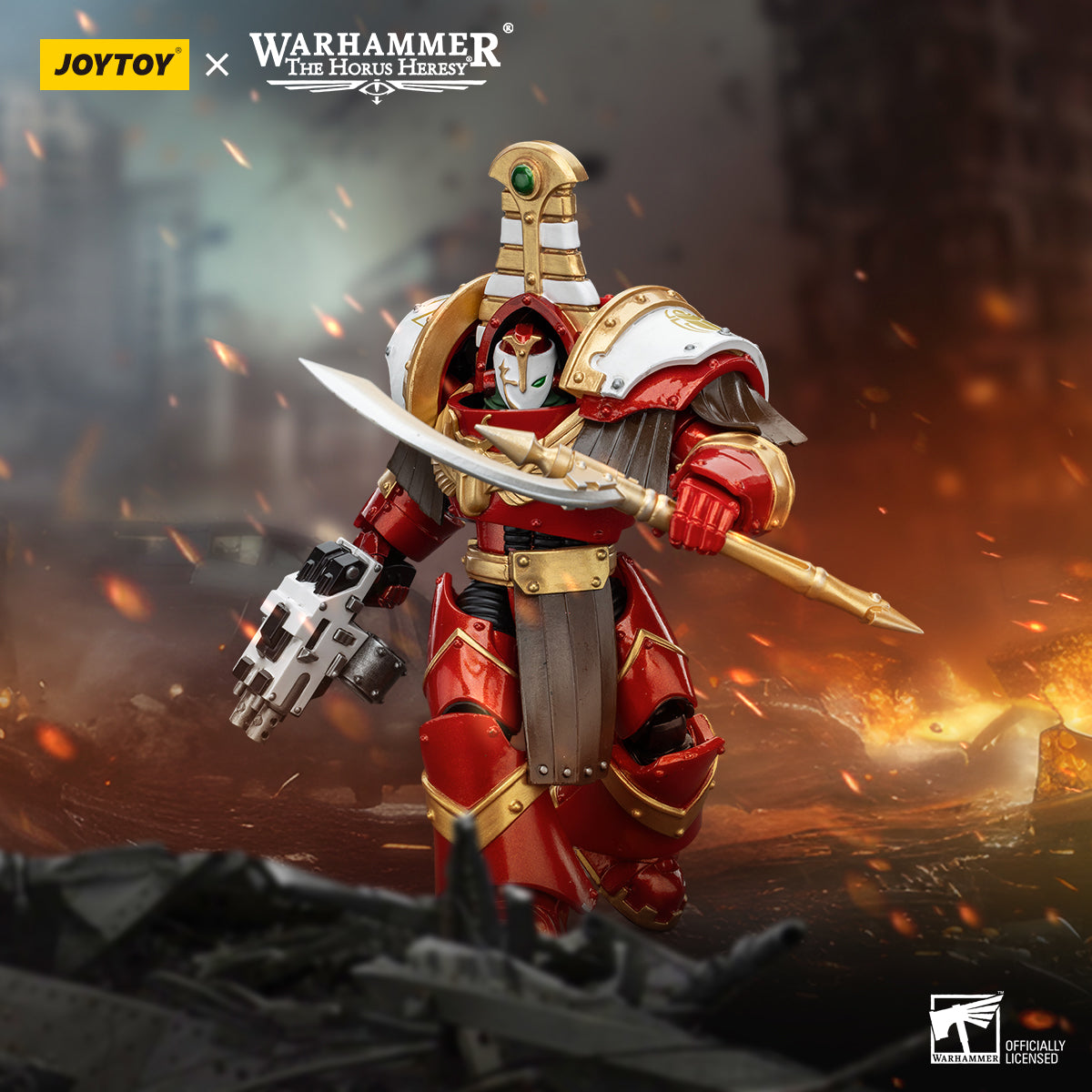 JOYTOY Action Figure 1/18 Thousand Sons Sekhmet Terminator Cabal Sekhmet With Combi-Bolter And Achea Force Weapon Model Birthday Gifts 
