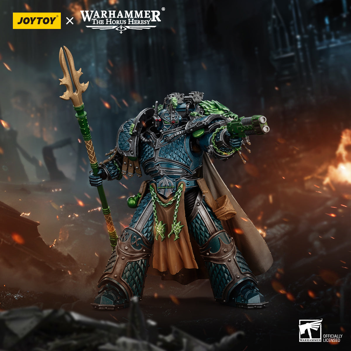 JOYTOY Action Figure 1/18 Warhammer "The Horus Heresy" Alpha Legion Alpharius, Primarch of the XXth Legion Model Birthday Gifts