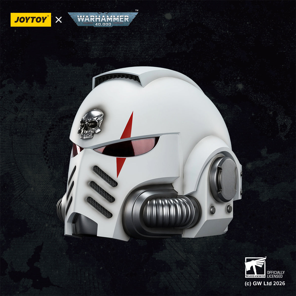 JOYTOY Warhammer 40k  Action Figure 1/1 White Scars MkX Helmet  Assault Anime Military Model Toys JT04094