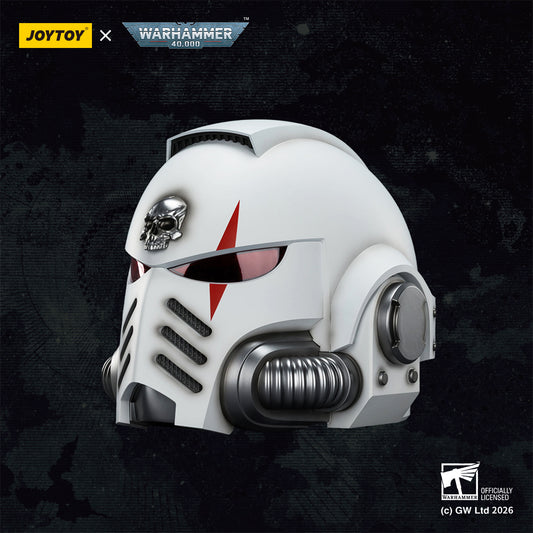 JOYTOY Warhammer 40k  Action Figure 1/1 White Scars MkX Helmet  Assault Anime Military Model Toys JT04094
