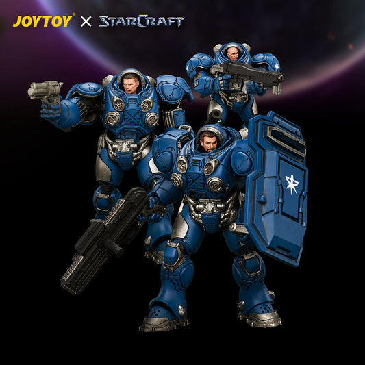 JOYTOY 1/25 STARCRAFT  Action Figure Terran Marine Set Collection Model Pre-Order