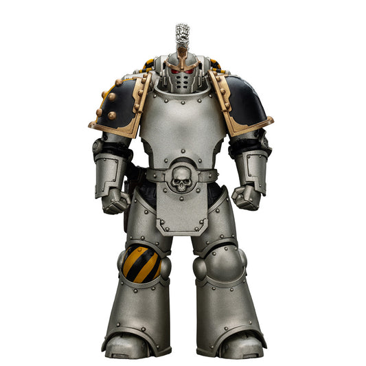JOYTOY Warhammer 40,000 The Horus Heresy 1/18 Action Figure-Iron Warriors Command Squad Chosen with Legion Standard Collection Model Birthday Gift